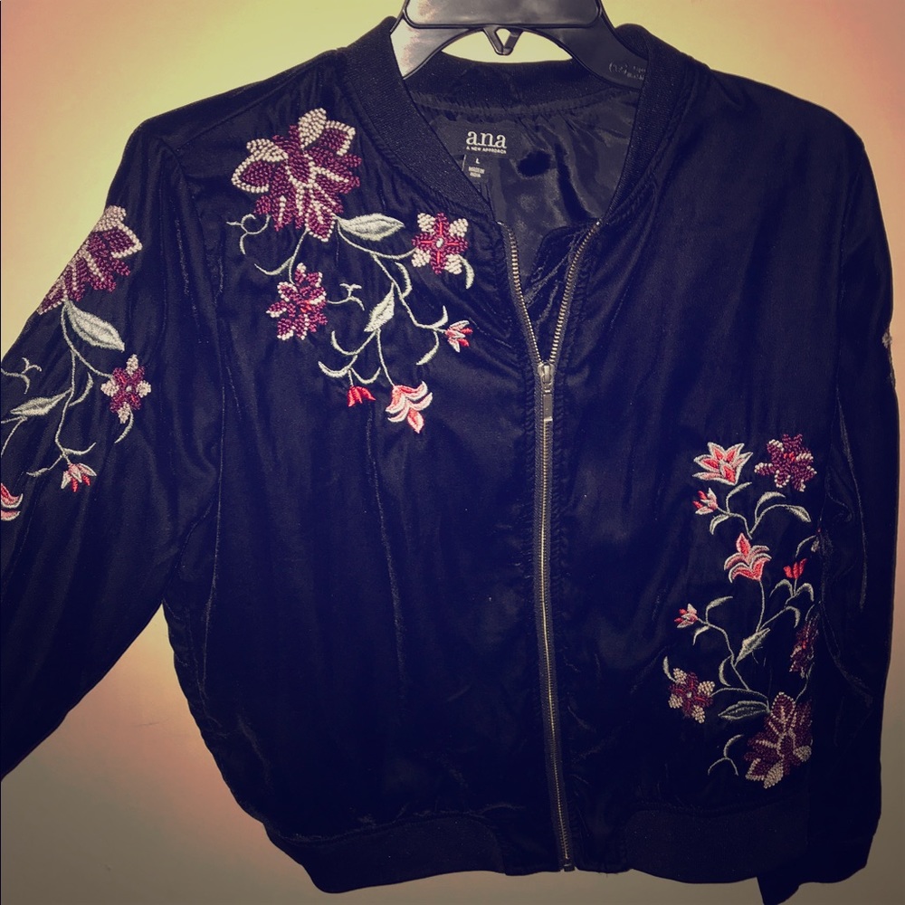 Floral Bomber Jacket